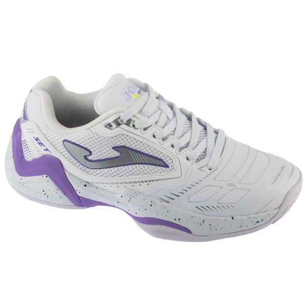 Buty do tenisa damskie, Set Lady 25 TSELW. Białe obuwie sportowe damskie Joma, bez wzorów, tenisowe. Za 239.99 zł.