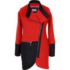 Elegancki płaszcz wełniany z pikówką oversize PLUS SIZE. Płaszcze damskie marki Moda Size Plus Iwanek. W wyprzedaży za 99.00 zł.