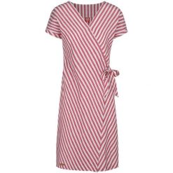 Loap Nelly damska sukienka kopertowa, XS. Białe sukienki damskie ZOOPLEMENTS, xs, bez wzorów, z bawełny, klasyczne, bez kołnierzyka, bez ramiączek, kopertowe. Za 185.99 zł.