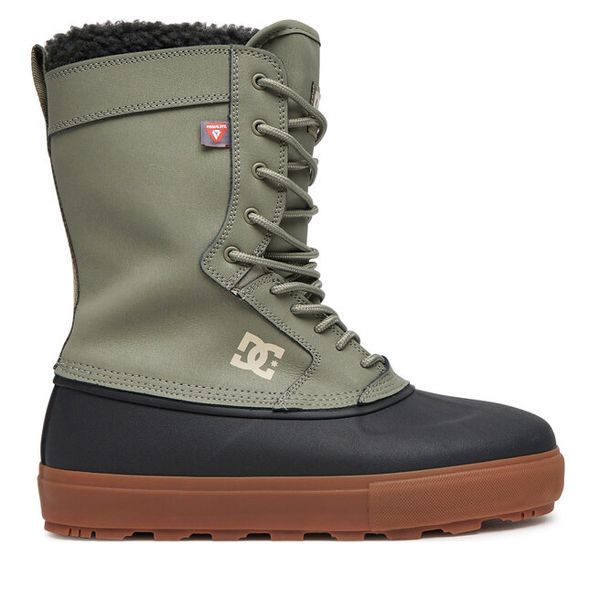 Śniegowce DC Shoes. Zielone śniegowce i trapery męskie DC Shoes, bez zapięcia. Za 849.99 zł.