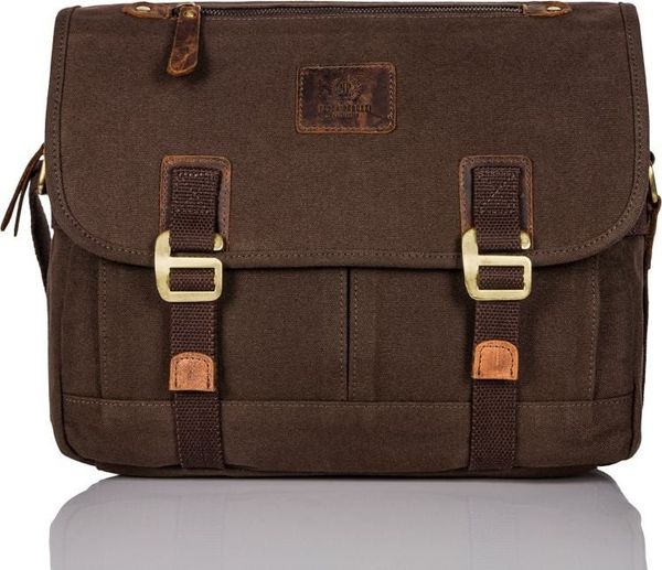 Paolo Peruzzi TORBA MĘSKA BRĄZOWA NA RAMIĘ T-17-BR. Brązowe torby na ramię męskie Paolo Peruzzi, bez wzorów, na ramię. Za 281.45 zł.