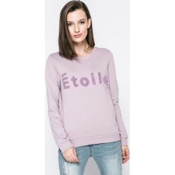 Vero Moda - Bluza. Szare bluzy damskie Vero Moda, z aplikacjami, z bawełny. W wyprzedaży za 89.90 zł.