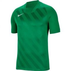 Koszulka piłkarska chłopięca Nike Dri Fit Challange 3 Y JR. Zielone t-shirty dla chłopców Nike, bez wzorów, z poliesteru, bez ramiączek. Za 100.60 zł.