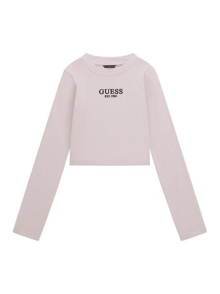 Guess Bluzka J4YI49 KBZP4 Różowy Regular Fit. Czerwone bluzki dla dziewczynek Guess, z aplikacjami, bez ramiączek. Za 94.99 zł.