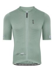 Koszulka Kolarska Krótki Rękaw Quest Italy. Zielone koszulki sportowe męskie Quest, m, bez wzorów, z elastanu, bez kołnierzyka, bez ramiączek, rowerowe. Za 370.00 zł.