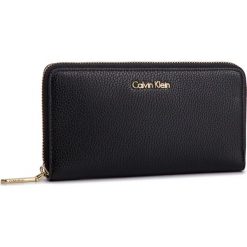 Duży Portfel Damski CALVIN KLEIN - Neat Large Ziparound K60K605101 001. Portfele damskie marki Calvin Klein. Za 299.00 zł.