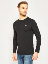 Levi's® Longsleeve Housemark Tee 72848-0009 Czarny Regular Fit. Czarne bluzki z długim rękawem męskie m, bez wzorów, z bawełny, bez kołnierzyka. Za 139.99 zł.