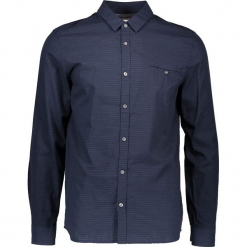 Koszula - Slim fit - w kolorze granatowym. Niebieskie koszule męskie Mustang, w paski, z bawełny, z klasycznym kołnierzykiem. W wyprzedaży za 99.95 zł.