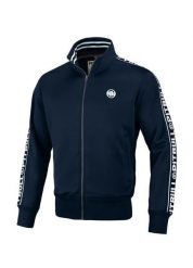 Bluza męska Pitbull rozpinana Oldschool Tape Logo. Zielone bluzy męskie PITBULL, l, bez wzorów, z materiału, bez kaptura. Za 259.00 zł.