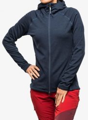 Bluza z kapturem damska Houdini Outright Houdi. Niebieskie bluzy damskie Houdini, m, bez wzorów, z materiału, z kapturem. Za 785.39 zł.