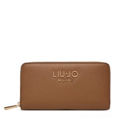 Portfel Liu Jo. Brązowe portfele damskie Liu Jo, bez wzorów. Za 299.99 zł.