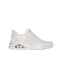 Skechers Slip-ins Tres-Air Uno Off-White 36. Białe trampki i tenisówki damskie Skechers, bez wzorów, bez zapięcia. Za 319.99 zł.