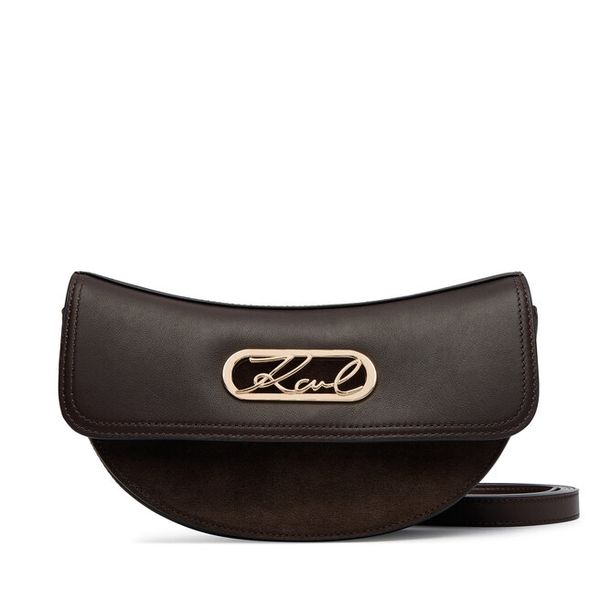 Torebka KARL LAGERFELD. Brązowe listonoszki damskie KARL LAGERFELD, bez wzorów, bez dodatków. Za 1,099.00 zł.