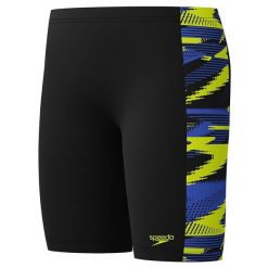Kąpielówki chłopięce spodenki kąpielowe Speedo Hyperboom Panel Jammer. Żółte szorty dla chłopców Speedo, bez wzorów, z materiału, wakacyjne. Za 187.00 zł.