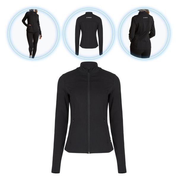 Bluza damska Trexo Trexi Blouse. Czarne bluzy damskie TREXO, bez wzorów, bez kaptura, na fitness i siłownię. Za 89.99 zł.
