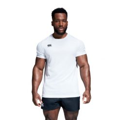 Koszulka Canterbury Club Dry. Białe koszulki sportowe męskie CANTERBURY, bez wzorów, bez kołnierzyka, bez ramiączek. Za 192.50 zł.
