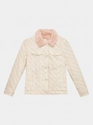 Guess Kurtka przejściowa J3YL11 WCTF0 Beżowy Regular Fit. Brązowe kurtki i płaszcze dla dziewczynek Guess, z aplikacjami, z bawełny, bez kaptura. Za 399.99 zł.