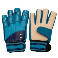 Dziecięce rękawice bramkarskie z negatywnymi szwami Team Merchandise. Niebieskie rękawiczki dziecięce TOTTENHAM HOTSPUR, bez wzorów. Za 95.50 zł.