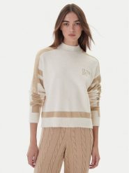 Guess Golf W5BR78 Z4242 Écru Relaxed Fit. Swetry damskie Guess, l, z aplikacjami, z syntetyku, bez kołnierzyka, bez ramiączek, bez kaptura. Za 439.99 zł.