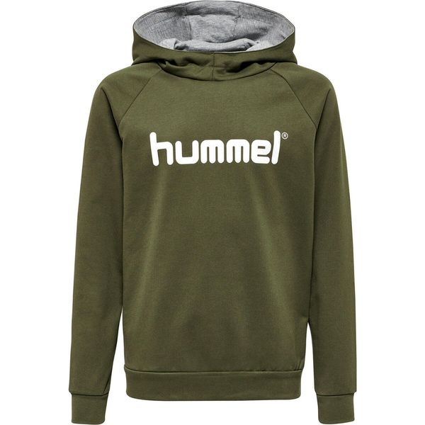 Bluza dziecięca z kapturem Hummel Hmlgo Logo. Szare bluzy dla chłopców Hummel, bez wzorów, z polaru, bez ramiączek, z kapturem. Za 206.85 zł.