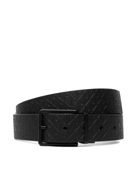 Calvin Klein Pasek Męski LV04D7063G Czarny. Czarne paski damskie Calvin Klein, bez wzorów, ze skóry. Za 289.99 zł.
