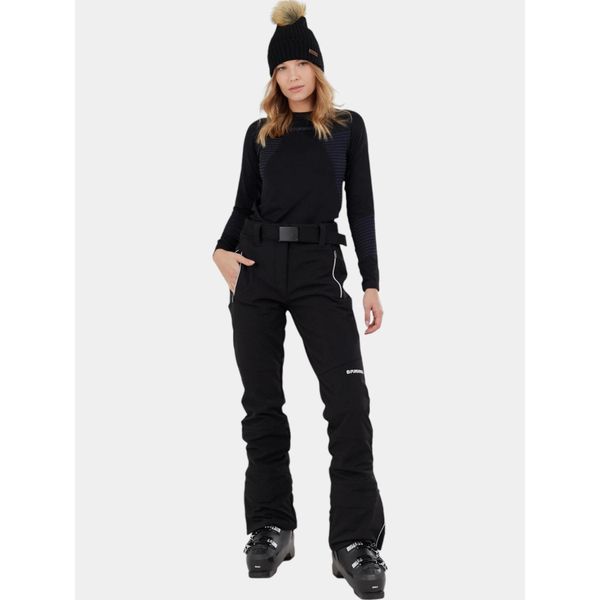 Spodnie Narciarskie Damskie Fundango Galena. Czarne spodnie materiałowe damskie Fundango, xs, bez wzorów, z dresówki, narciarskie. Za 399.90 zł.