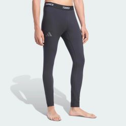 SYNTETYCZNE LEGGINSY TERREX MULTI. Brązowe legginsy sportowe męskie Adidas, l, bez wzorów, z dzianiny, długie, outdoorowe, climacool (adidas). Za 219.00 zł.