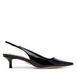 Czółenka Steve Madden. Czarne czółenka damskie Steve Madden, bez wzorów, bez obcasa, bez zapięcia. Za 239.99 zł.