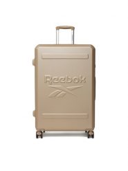 Reebok Walizka duża CEO-RBK-WAL-023-CCC-L-1 Beżowy. Brązowe walizki męskie Reebok, bez wzorów, z tworzywa sztucznego, duże. Za 349.99 zł.