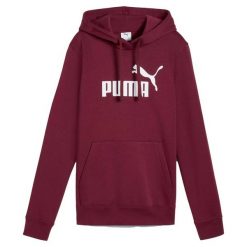Puma Ess No. 1 Logo Hoodie Fl (S) Damskie. Czerwone bluzy sportowe damskie Puma, s, bez wzorów, bez kaptura, do biegania. Za 171.00 zł.
