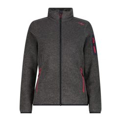 Polar damski zapinany na zamek CMP. Brązowe bluzy sportowe damskie CMP, bez wzorów, z polaru, bez kaptura, narciarskie. Za 307.00 zł.