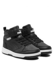 Puma Sneakersy Rebound V6 Mid Wtr Ac+ Ps 307979 01 Czarny. Czarne buty sportowe chłopięce Puma, bez wzorów, ze skóry, bez zapięcia. Za 199.99 zł.