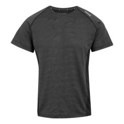 T-shirt Męski Corballis II. Czarne koszulki sportowe męskie Regatta, m, bez wzorów, sportowe, bez kołnierzyka. Za 44.99 zł.