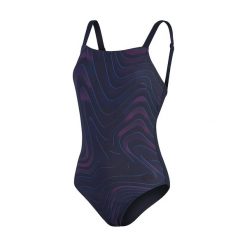 Strój pływacki jednoczęściowy damski Speedo AmberGlow Shaping. Niebieskie kostiumy jednoczęściowe damskie Speedo, xs, bez wzorów, sportowe, do pływania. Za 189.99 zł.