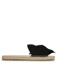 Manebi Klapki Sandals With Knot K 1.0 JK Czarny. Czarne espadryle damskie Manebi, bez wzorów, ze skóry, bez obcasa, bez zapięcia. Za 345.99 zł.