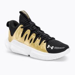 Buty do koszykówki damskie Under Armour W Flow Breakthru 4. Czarne obuwie sportowe damskie Under Armour, bez wzorów, do koszykówki. Za 299.99 zł.