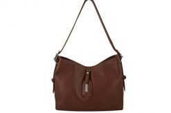 Codzienna torebka damska na ramię - Brązowa. Brązowe torby na ramię damskie Barberinis, bez wzorów, ze skóry, biznesowe, małe, bez dodatków. Za 222.99 zł.