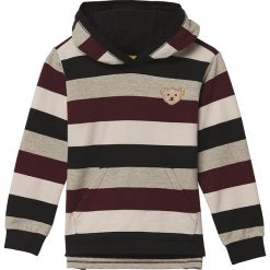 Bluza w kolorze szaro-beżowym. Brązowe bluzy dla niemowląt Steiff, z aplikacjami, bez ramiączek, bez kaptura. W wyprzedaży za 68.95 zł.
