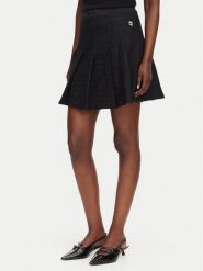 KARL LAGERFELD Spódnica mini B3W12021 Czarny A-Line Fit. Czarne spódnice damskie KARL LAGERFELD, bez wzorów, z syntetyku, mini, trapezowe. Za 999.99 zł.