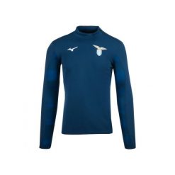 Top treningowy Lazio Rome 2023/24. Niebieskie koszulki sportowe męskie Mizuno, bez wzorów, z poliesteru, bez kołnierzyka, bez ramiączek, do piłki nożnej. W wyprzedaży za 319.00 zł.