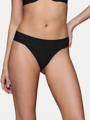 Triumph Stringi Make-Up Illusion 10218386 Czarny. Czarne stringi damskie Triumph, bez wzorów, z syntetyku. Za 69.99 zł.