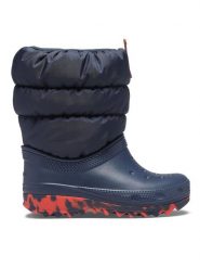 Crocs Śniegowce Crocs Classic Neo Puff Boot T 207683 Granatowy. Niebieskie buty zimowe chłopięce Crocs, bez wzorów, z tworzywa sztucznego, bez zapięcia. Za 239.99 zł.