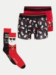 Only & Sons Komplet bielizny Xmas Box 22030904 Czerwony. Czerwone bokserki męskie Only & Sons, m, bez wzorów, z bawełny. Za 59.99 zł.