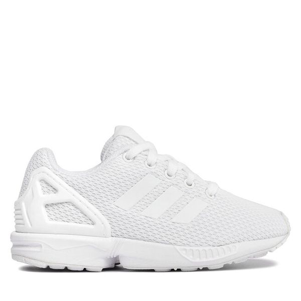 Sneakersy adidas. Białe trampki i tenisówki chłopięce Adidas, bez wzorów, bez zapięcia. Za 179.99 zł.