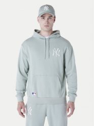New Era Bluza New York Yankees MLB League 60596175 Zielony Regular Fit. Zielone bluzy męskie New Era, m, bez wzorów, z bawełny, bez kaptura. Za 179.99 zł.