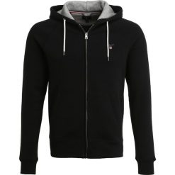GANT ORIGINAL HOODIE Bluza rozpinana black. Kardigany męskie GANT, z bawełny. Za 509.00 zł.
