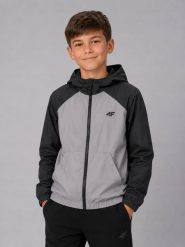 KURTKA 4F CHŁOPIĘCA WIOSENNA PRZEJŚCIOWA SPORTOWA NA CO DZIEŃ. Szare kurtki i płaszcze dla chłopców 4f, na jesień, bez wzorów, eleganckie, bez kaptura. Za 116.71 zł.
