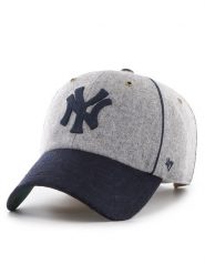 47 Brand Czapka z daszkiem MLB New York Yankees B-BRKCU17WIS Szary. Szare rękawiczki męskie 47 Brand, bez wzorów, z materiału. Za 129.99 zł.
