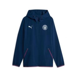 Kurtka dresowa Manchester City 2026/27. Niebieskie kurtki męskie Puma, l, bez wzorów, z dresówki, na fitness i siłownię. Za 348.75 zł.