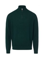 Gant sweter typu troyer z domieszką wełny Mężczyźni Bawełna zielony, M. Zielone swetry przez głowę męskie GANT, m, bez wzorów, z bawełny, bez kołnierzyka. Za 799.95 zł.